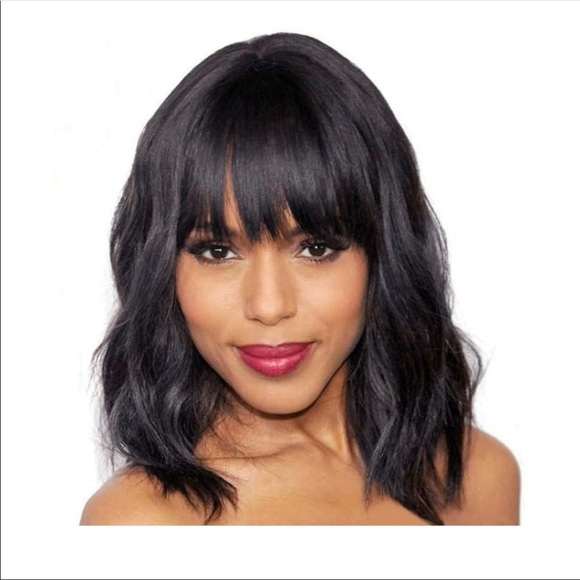 🆕️ Bob Short Black Curly/Wavy Wigs  - Picture 1 of 7